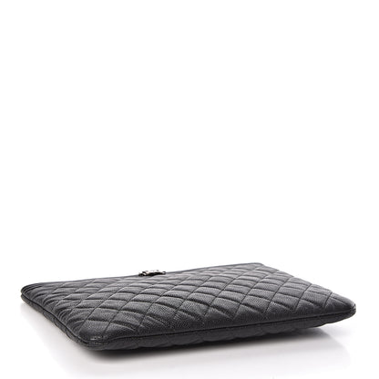 Chanel Caviar Quilted Medium Boy Cosmetic Case Black 4 of 8