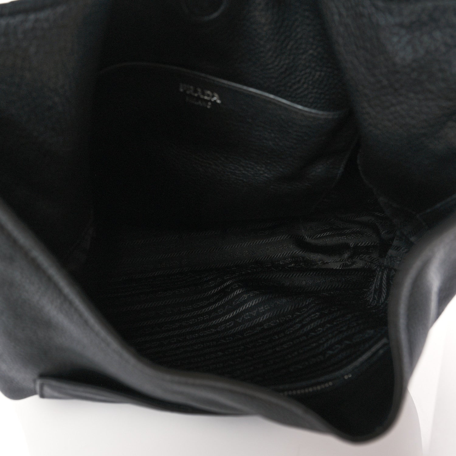 Prada Vitello Daino Medium Pocket Hobo Bag Black 9 of 21