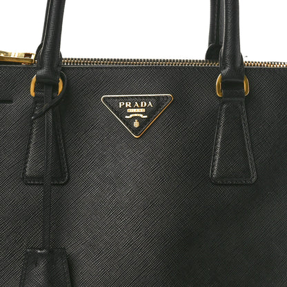 Prada Saffiano Small Galleria Double Zip Tote Black 8 of 10