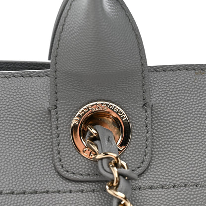 Chanel Caviar Studded Medium Deauville Tote Grey 11 of 11