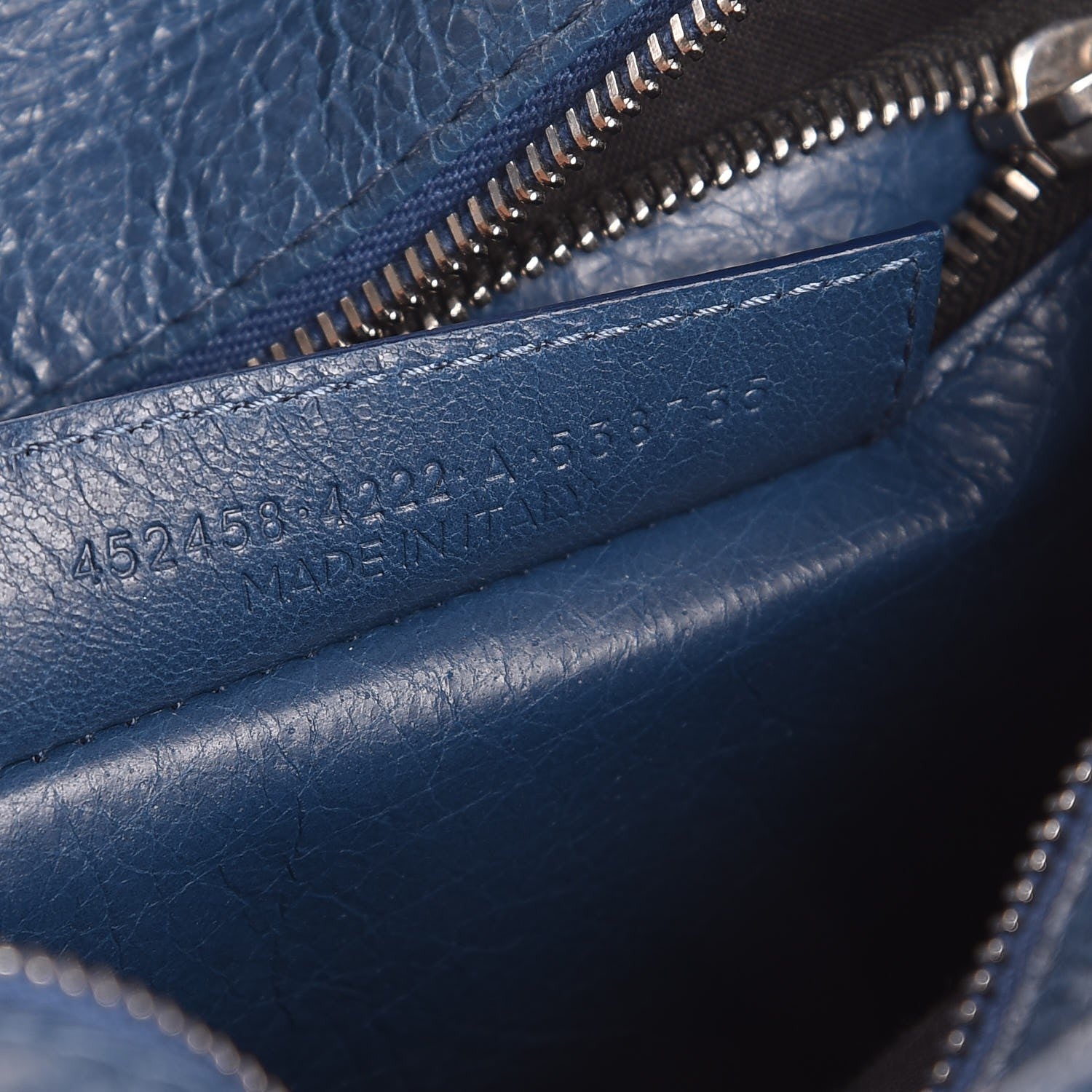 Balenciaga Agneau XS Bazar Shopper Tote Bleu Profond 8 of 8