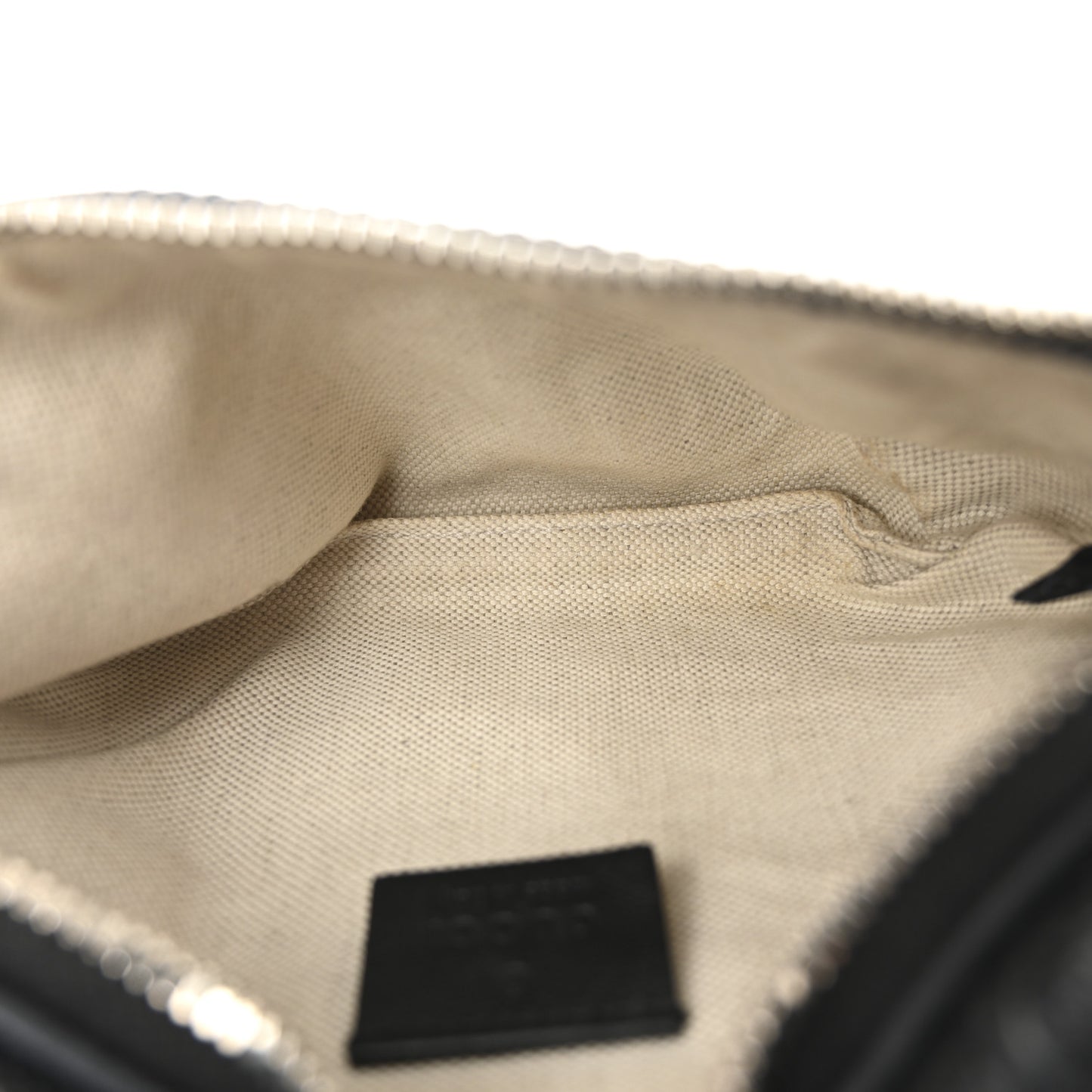 Calfskin GG Tennis Embossed Belt Bag Black