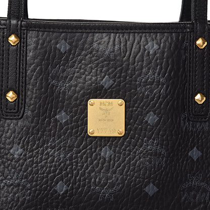 MCM Visetos Medium Project Reversible Shopper Tote Black 14 of 15