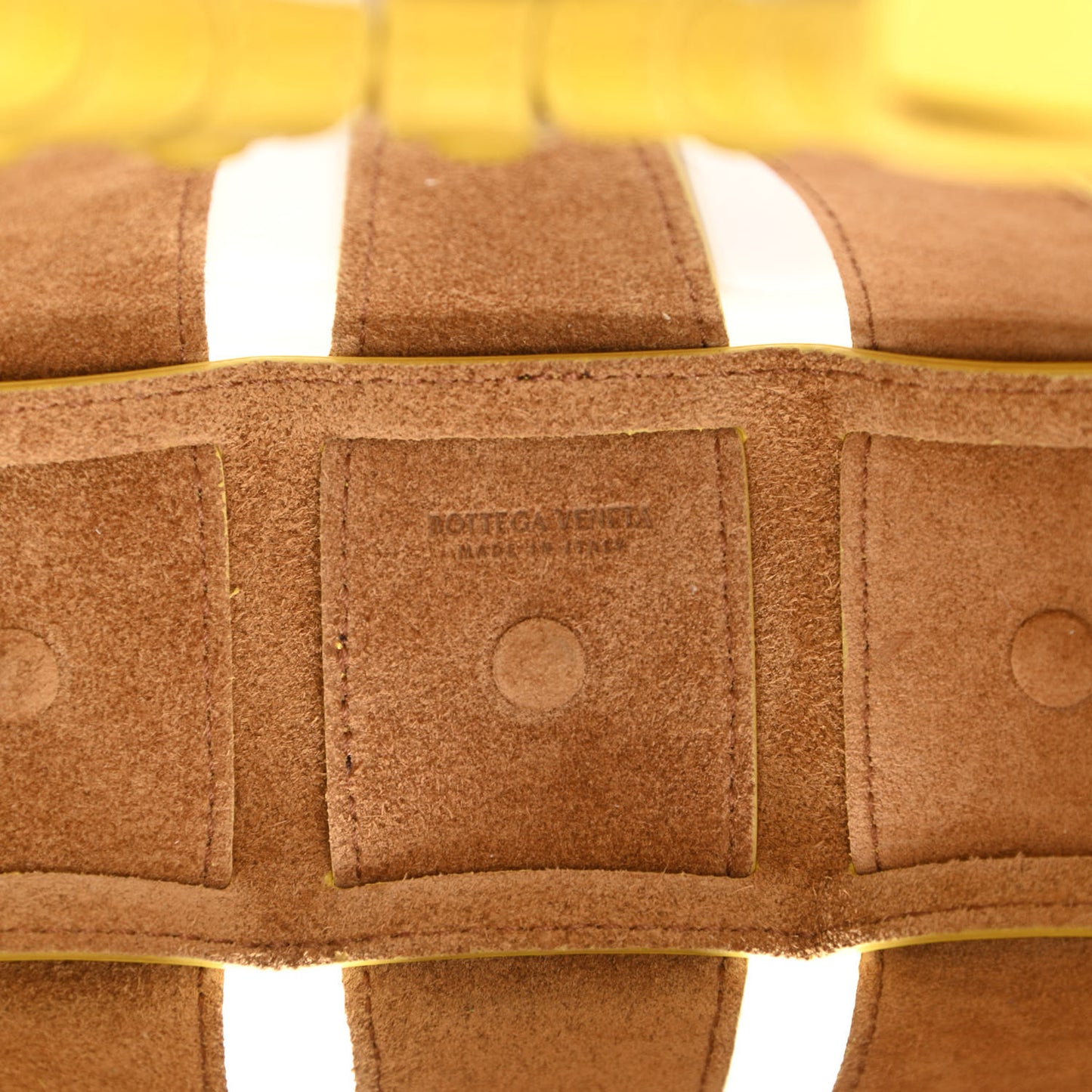 French Calfskin Small Shell Bag Yellow