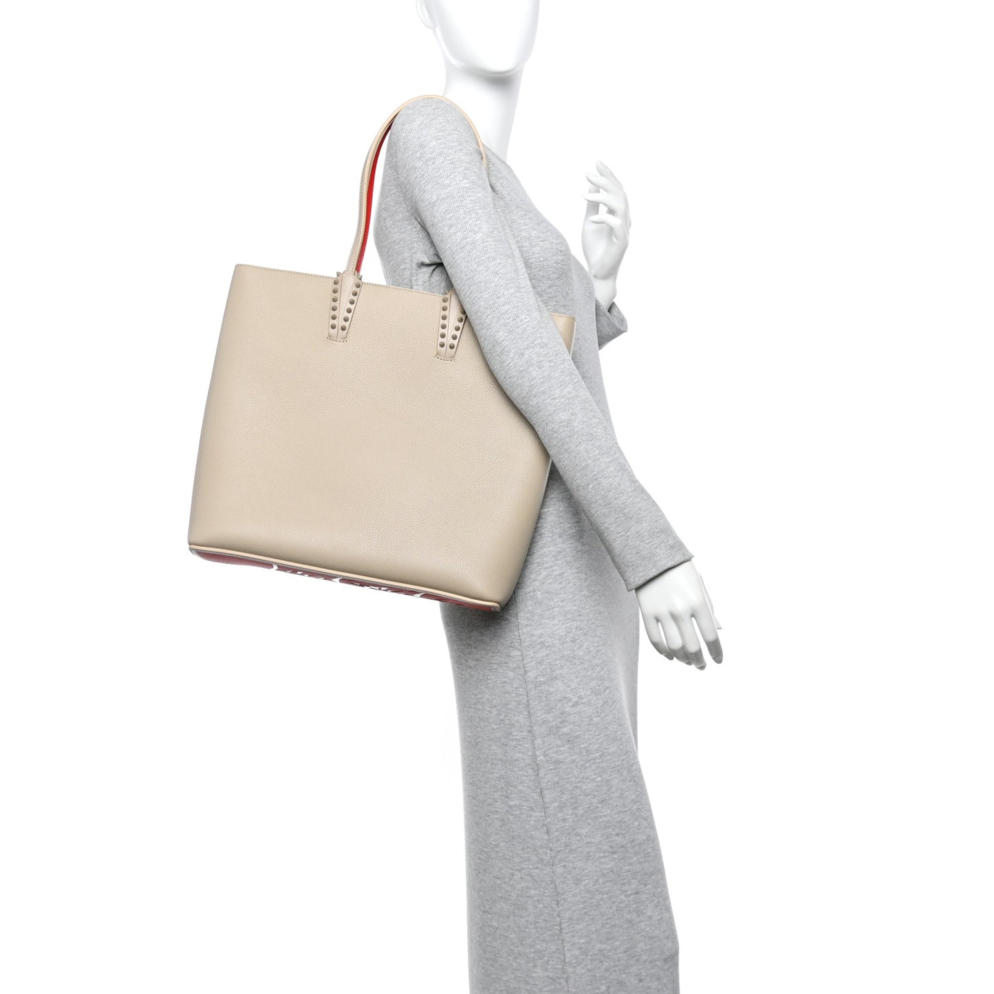 Calfskin Empire Spikes Cabata Tote Saharienne