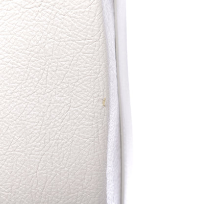 Balenciaga Calfskin Medium Logo North South Shopping Tote White 15 of 15