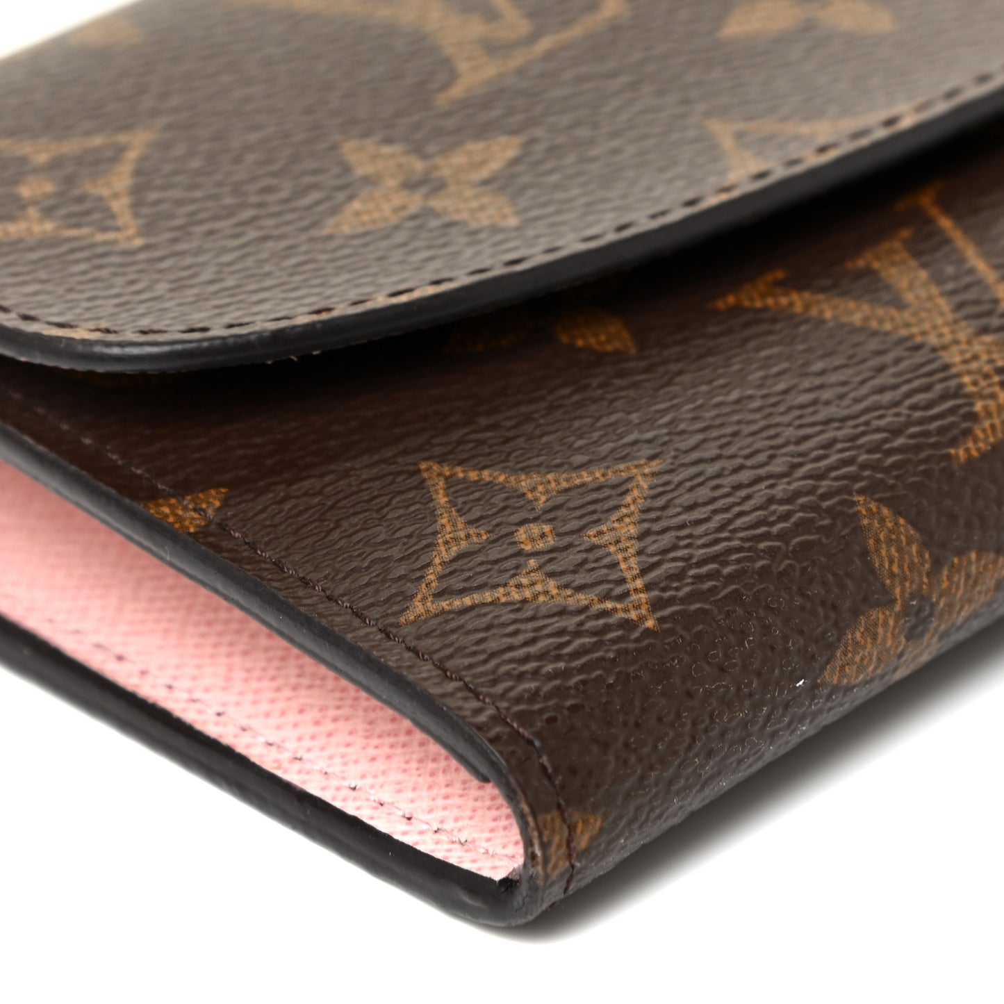 Monogram Emilie Wallet Rose Ballerine