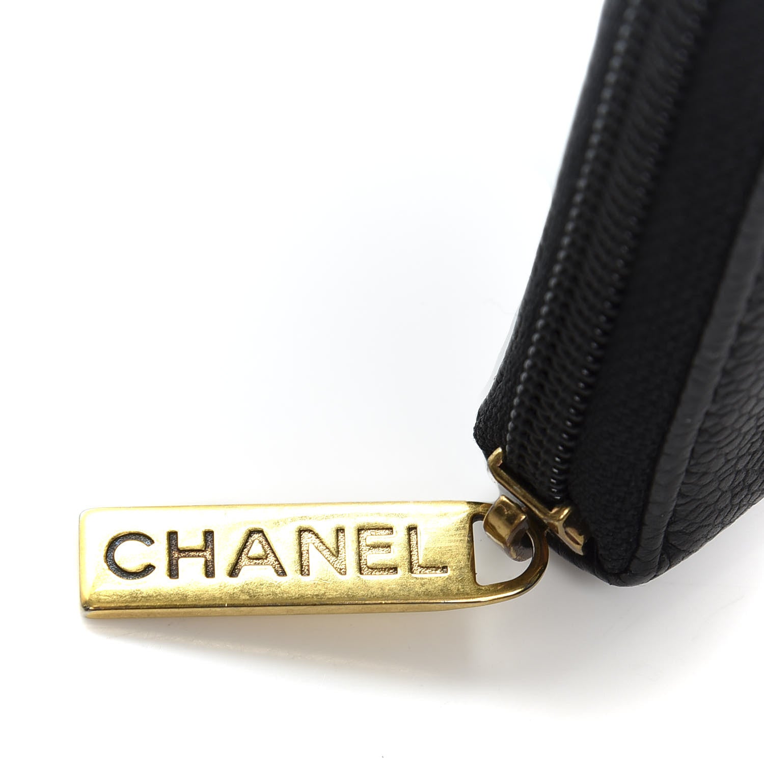 Chanel Caviar Large Timeless CC Zip Around Wallet Black 8 of 11