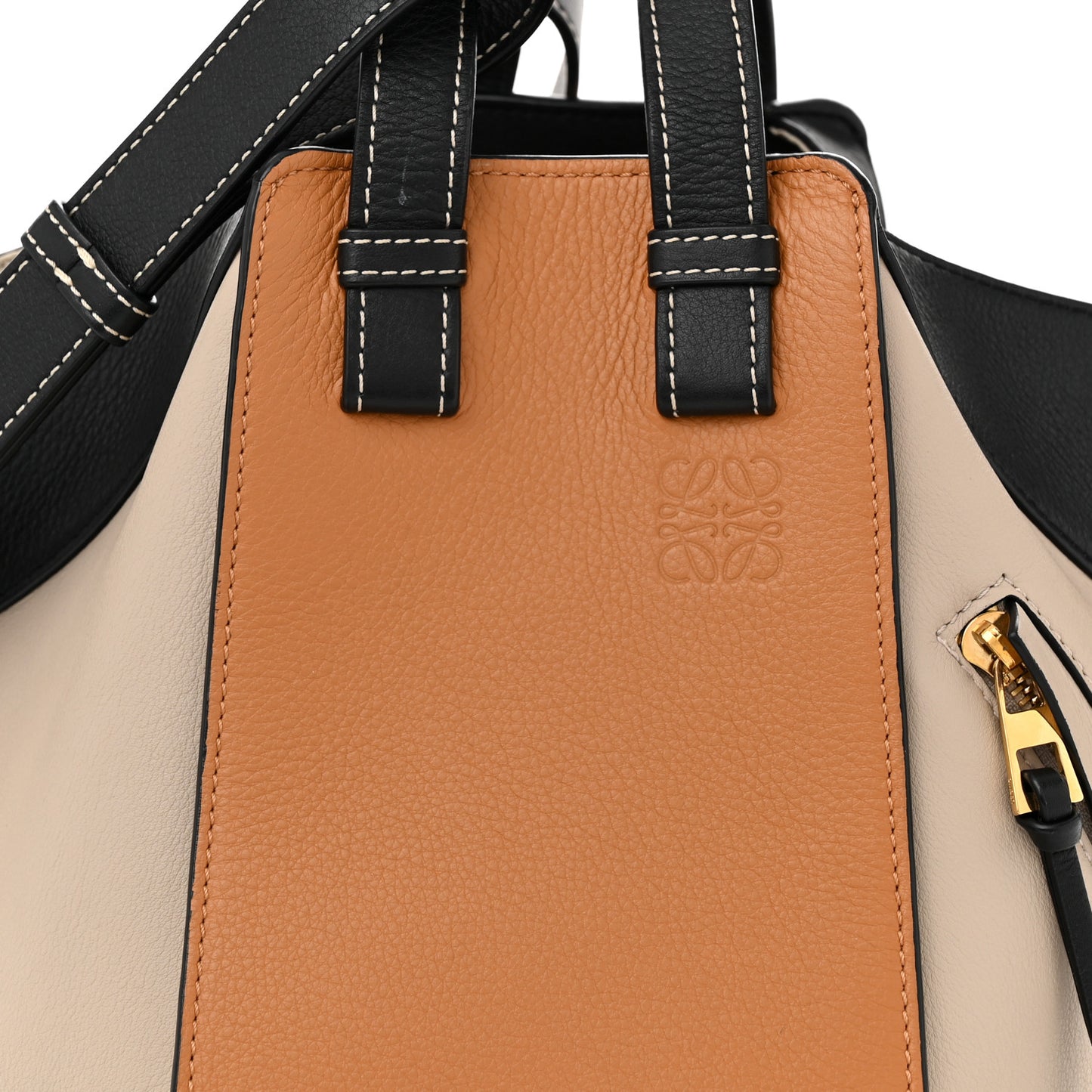 Calfskin Small Hammock Shoulder Bag Amber Light Oak