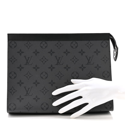Louis Vuitton Monogram Eclipse Pochette Voyage MM 2 of 7