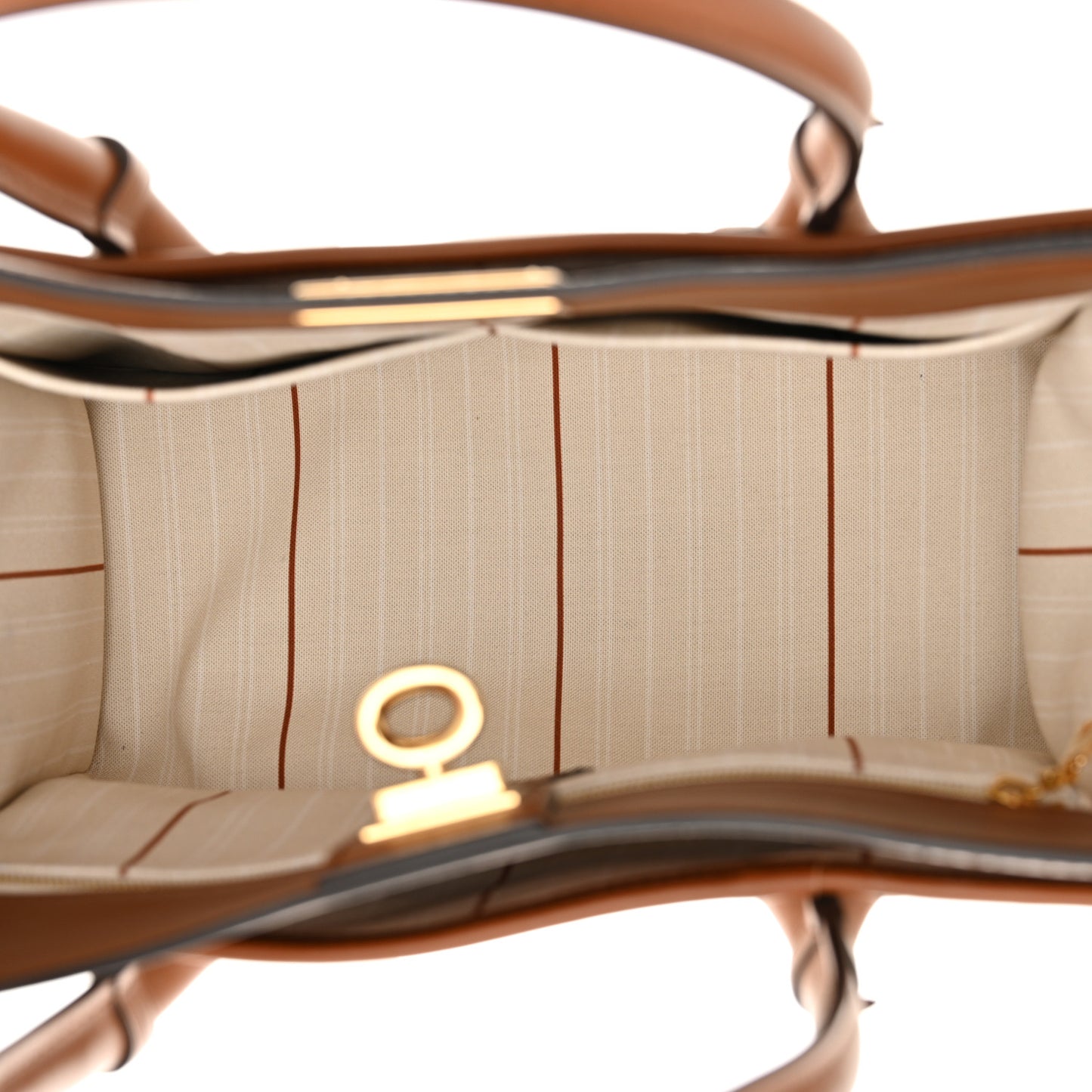 Canvas Calfskin Monogram On My Side PM Caramel Tan
