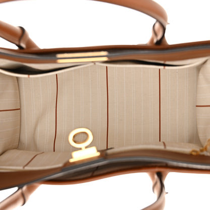 Louis Vuitton Canvas Calfskin Monogram On My Side PM Caramel Tan 5 of 11