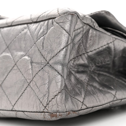 Chanel Metallic Aged Calfskin Quilted 2.55 Reissue 227 Flap Dark Silver 10 of 21
