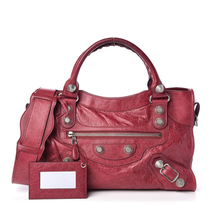 Balenciaga Agneau Giant 21 Silver Hardware City Pourpre 1 of 14