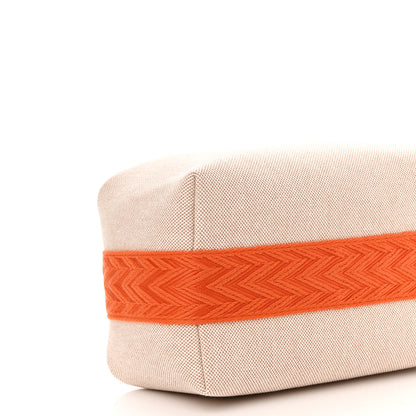 Hermes Canvas Small Bride-A-Brac Pouch Natural Orange 8 of 10