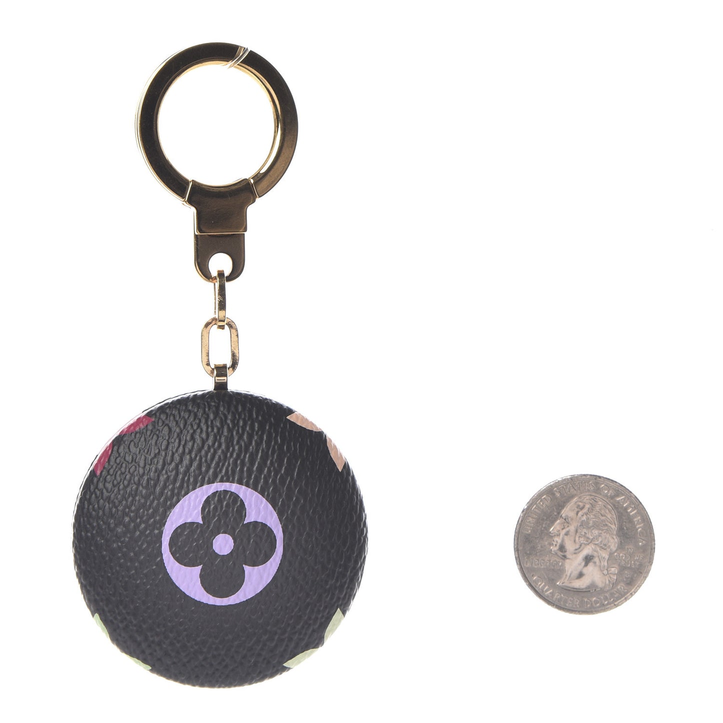 Monogram Multicolor Astropill Light Key Ring Black