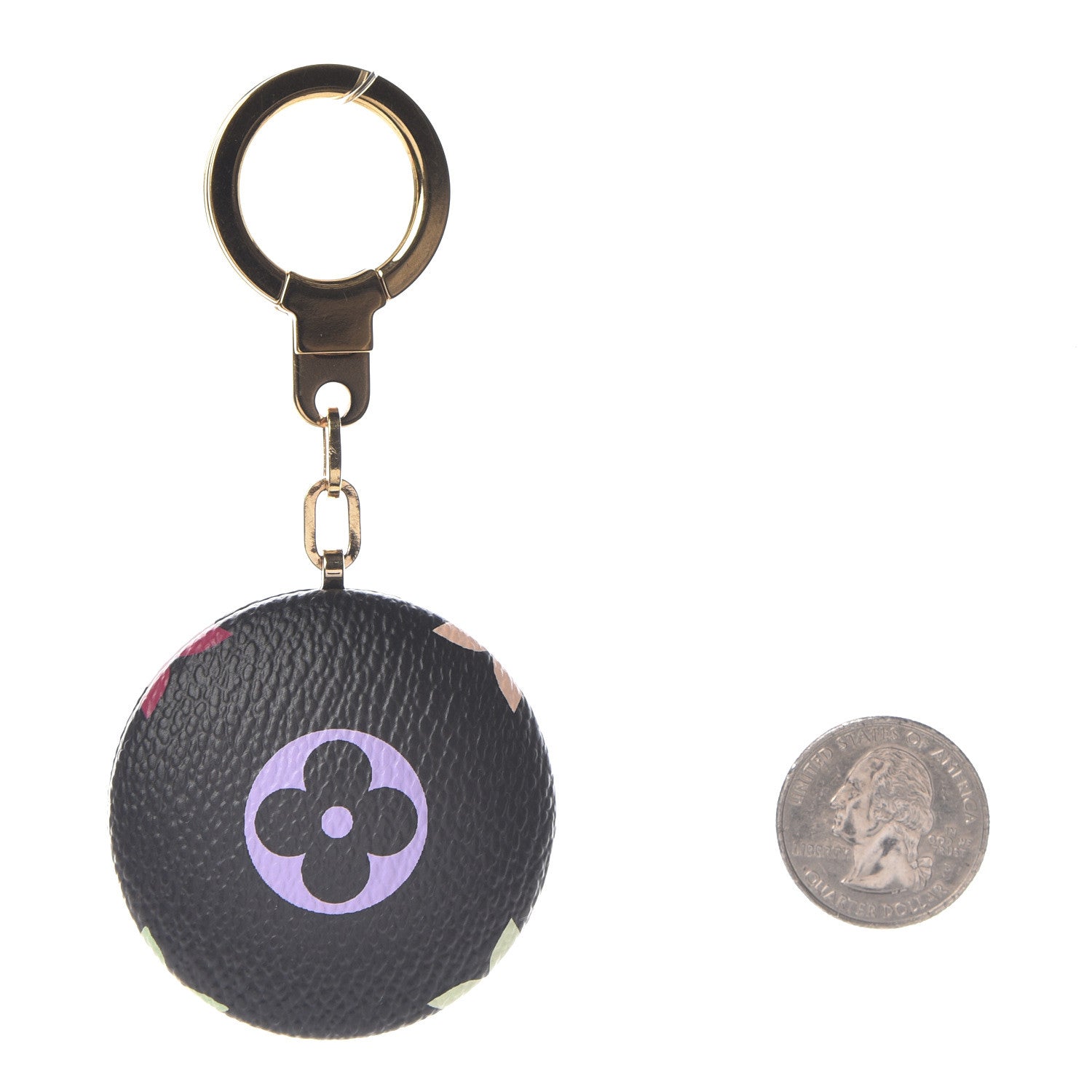 Louis Vuitton Monogram Multicolor Astropill Light Key Ring Black 2 of 3
