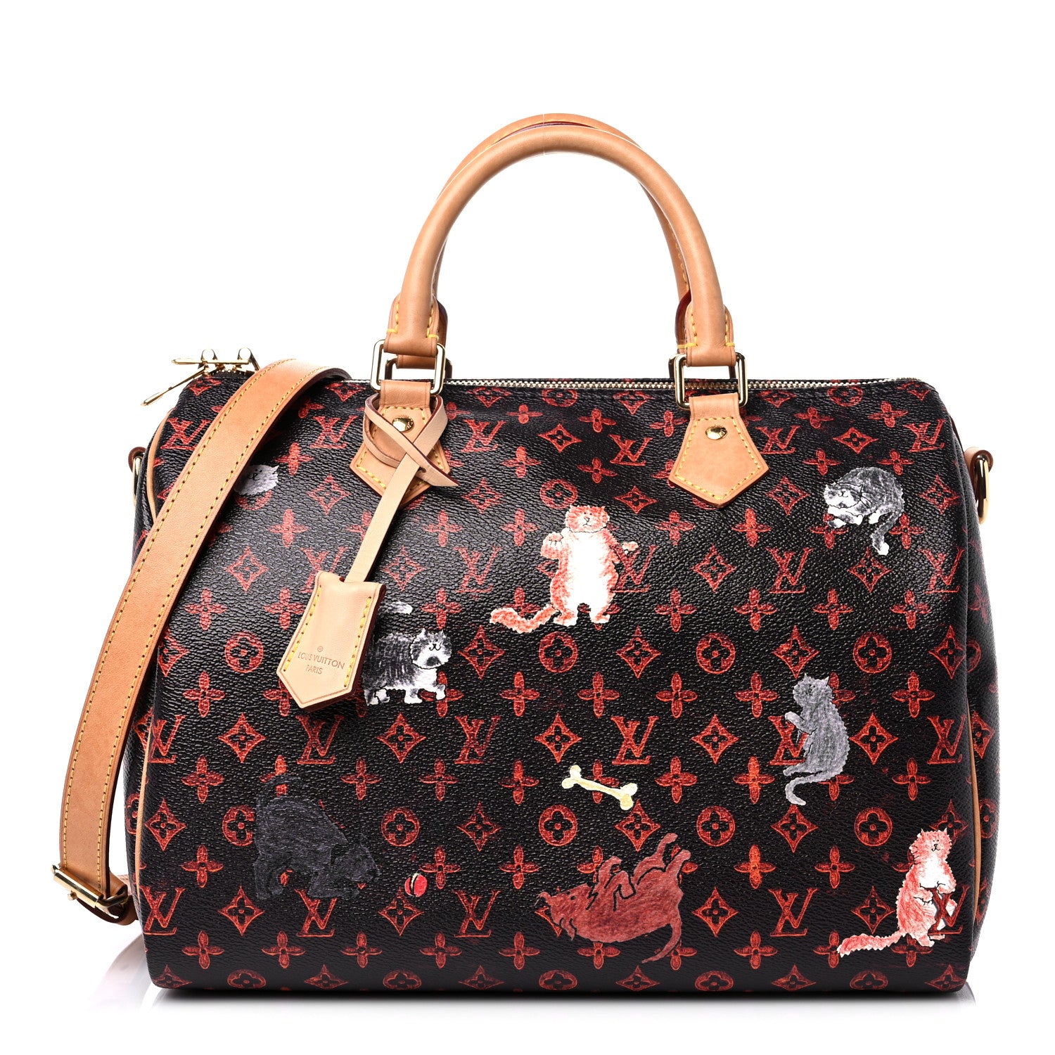 Louis Vuitton Catogram Speedy Bandouliere 30 Marron 1 of 20