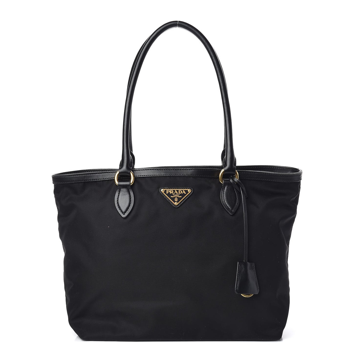 Tessuto Nylon Soft Calf Tote Black