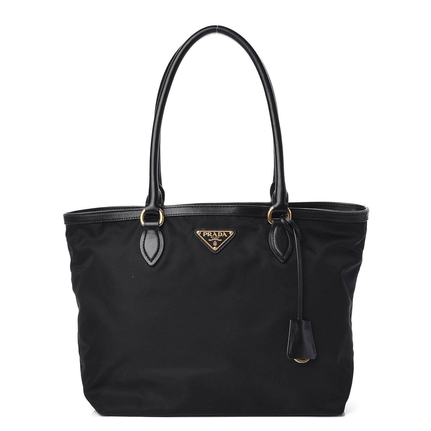 Prada Tessuto Nylon Soft Calf Tote Black 1 of 10