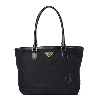 Prada Tessuto Nylon Soft Calf Tote Black 1 of 10