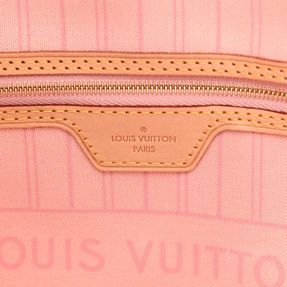 Louis Vuitton Damier Azur Neo Neverfull MM Rose Ballerine 6 of 9