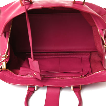 Saint Laurent Calfskin Medium Classic Y Cabas Fuchsia 9 of 34