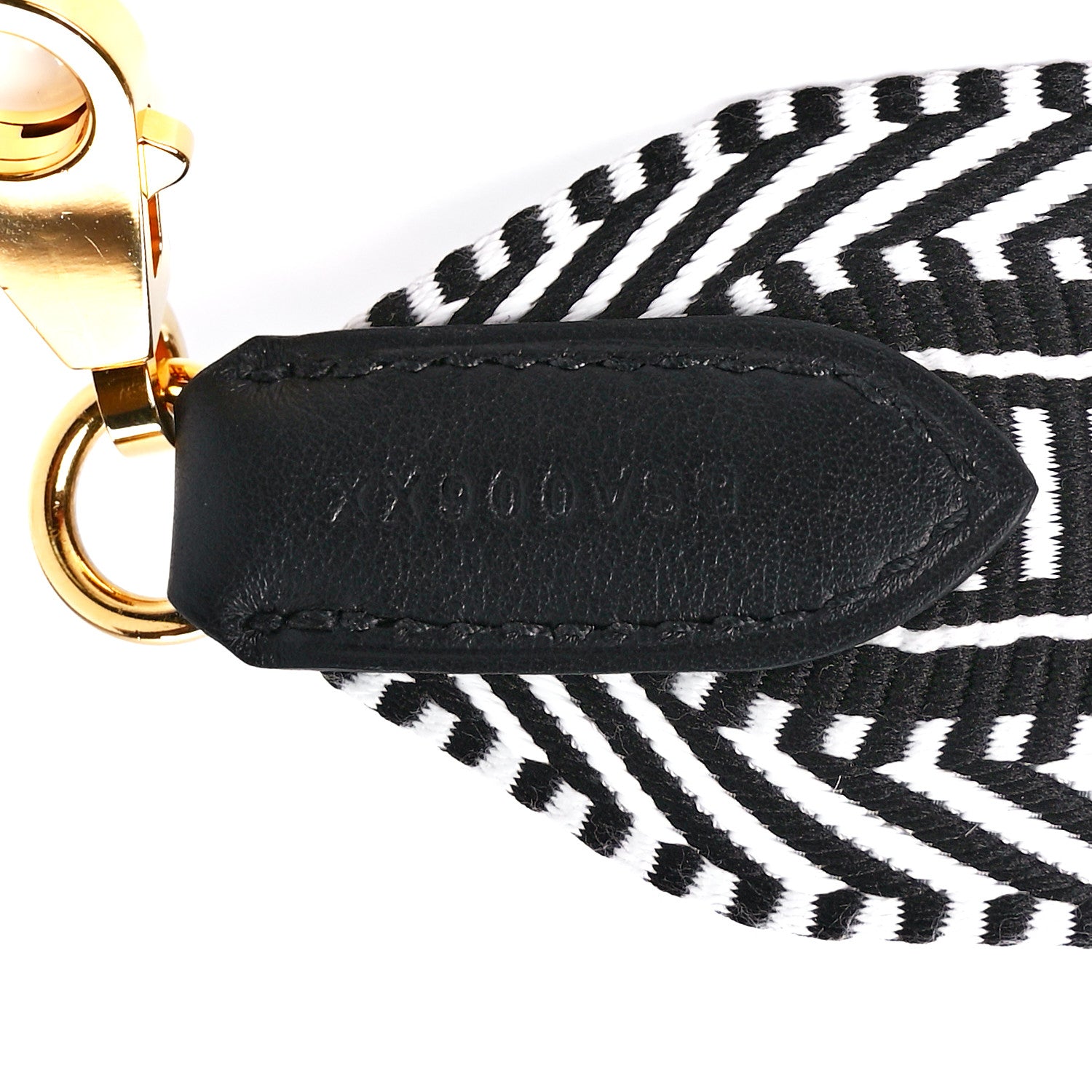 Hermes Toile Swift 50mm Sangle Cavale Shoulder Strap Black Ecru 5 of 6
