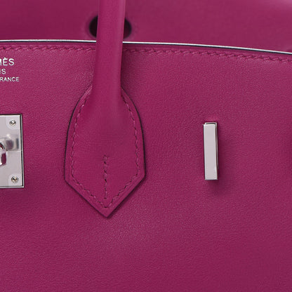 Hermes Swift Birkin 25 Rose Pourpre 26 of 35