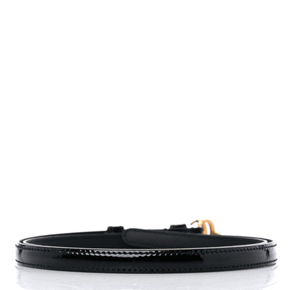 Gucci Patent Double G Thin Belt 85 34 Black 2 of 4