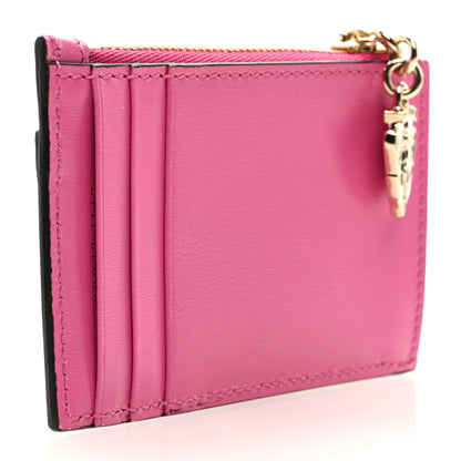 Gucci GG Monogram Scratch Lux Calfskin Luce Card Holder Wallet Blossom Rose Dark Blossom 3 of 6
