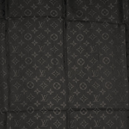 Louis Vuitton Silk Wool Monogram Shawl Black 4 of 5