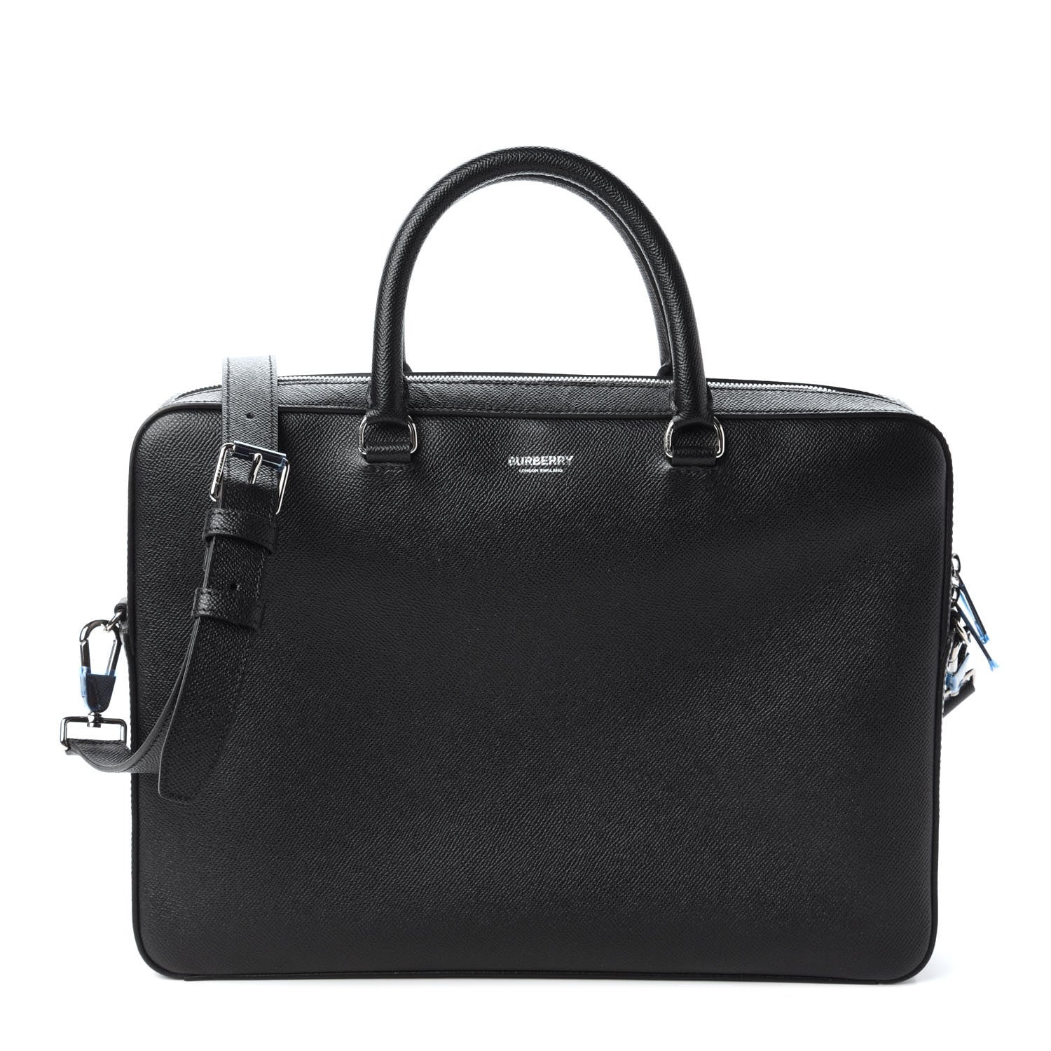 Burberry Grainy Calfskin Briefcase Black 1 of 9