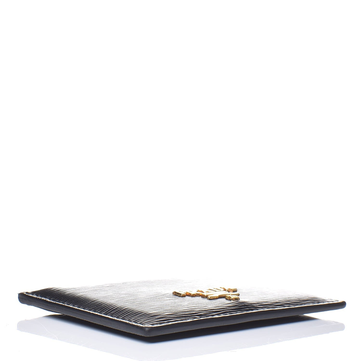 Prada Vitello Move Metal Card Case Black 4 of 8