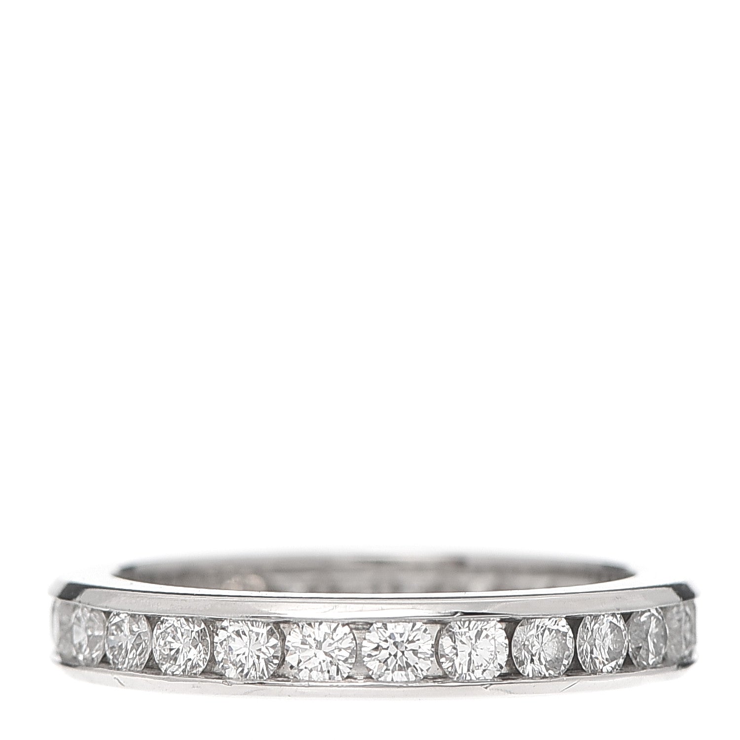 Tiffany Platinum Diamond Full Circle Wedding Band Ring 49 5 3 of 5