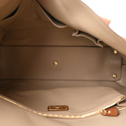 Salvatore Ferragamo Calfskin Large Sookie Satchel Brown 5 of 9