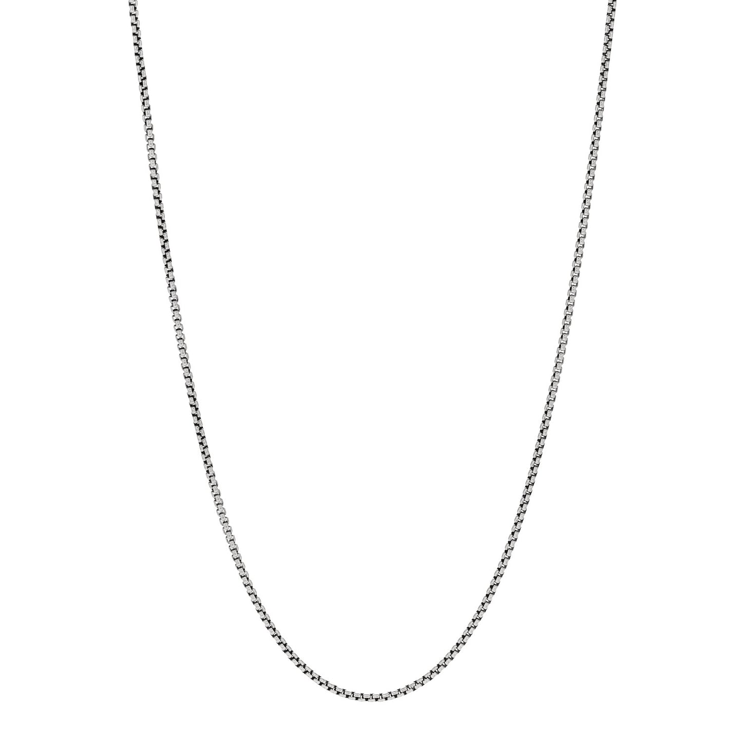 Sterling Silver 1.7mm Baby Box Chain Necklace 20"