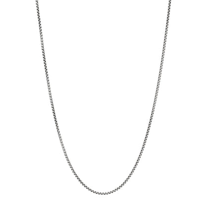 David Yurman Sterling Silver 1.7mm Baby Box Chain Necklace 20" 1 of 5
