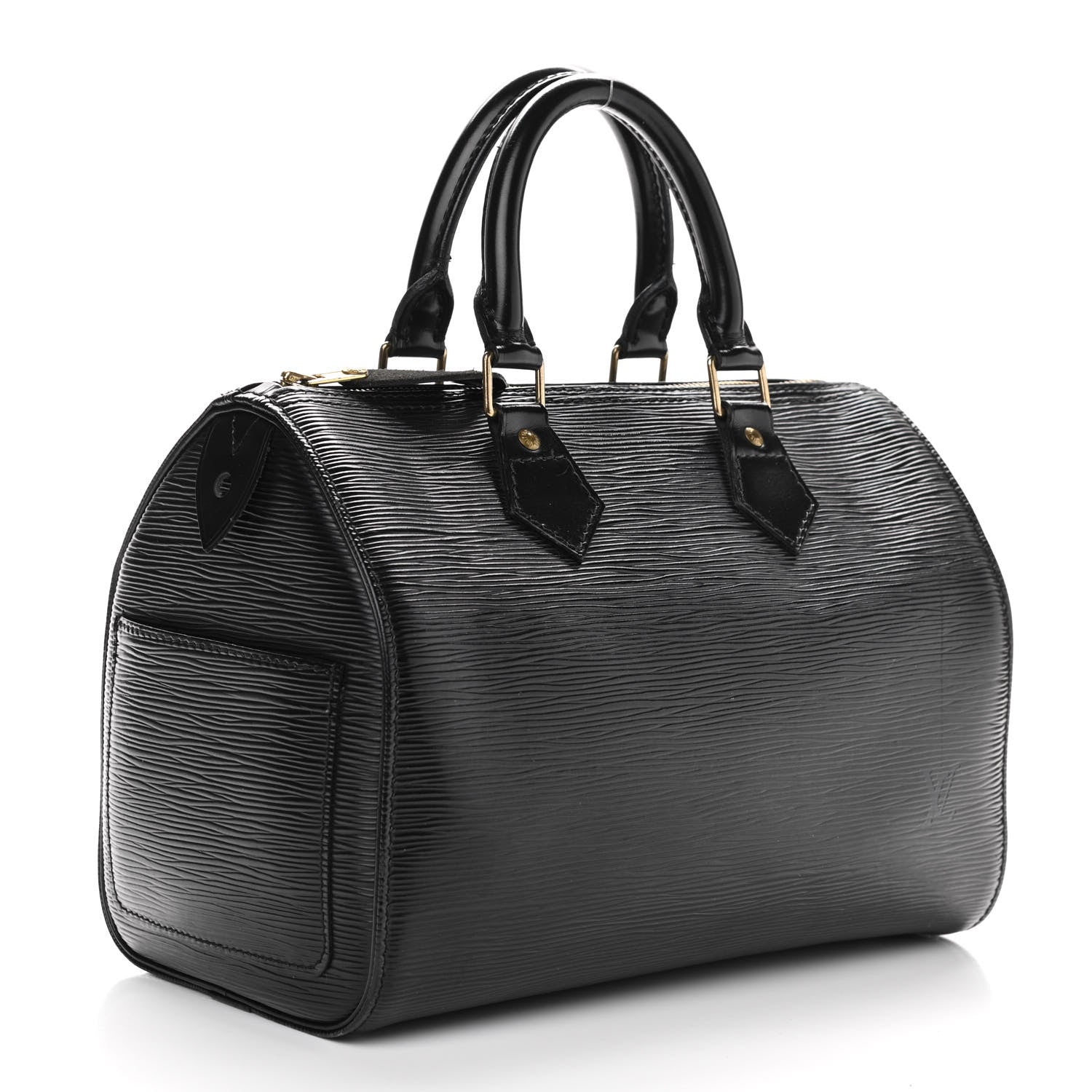 Louis Vuitton Epi Speedy 25 Black 3 of 8