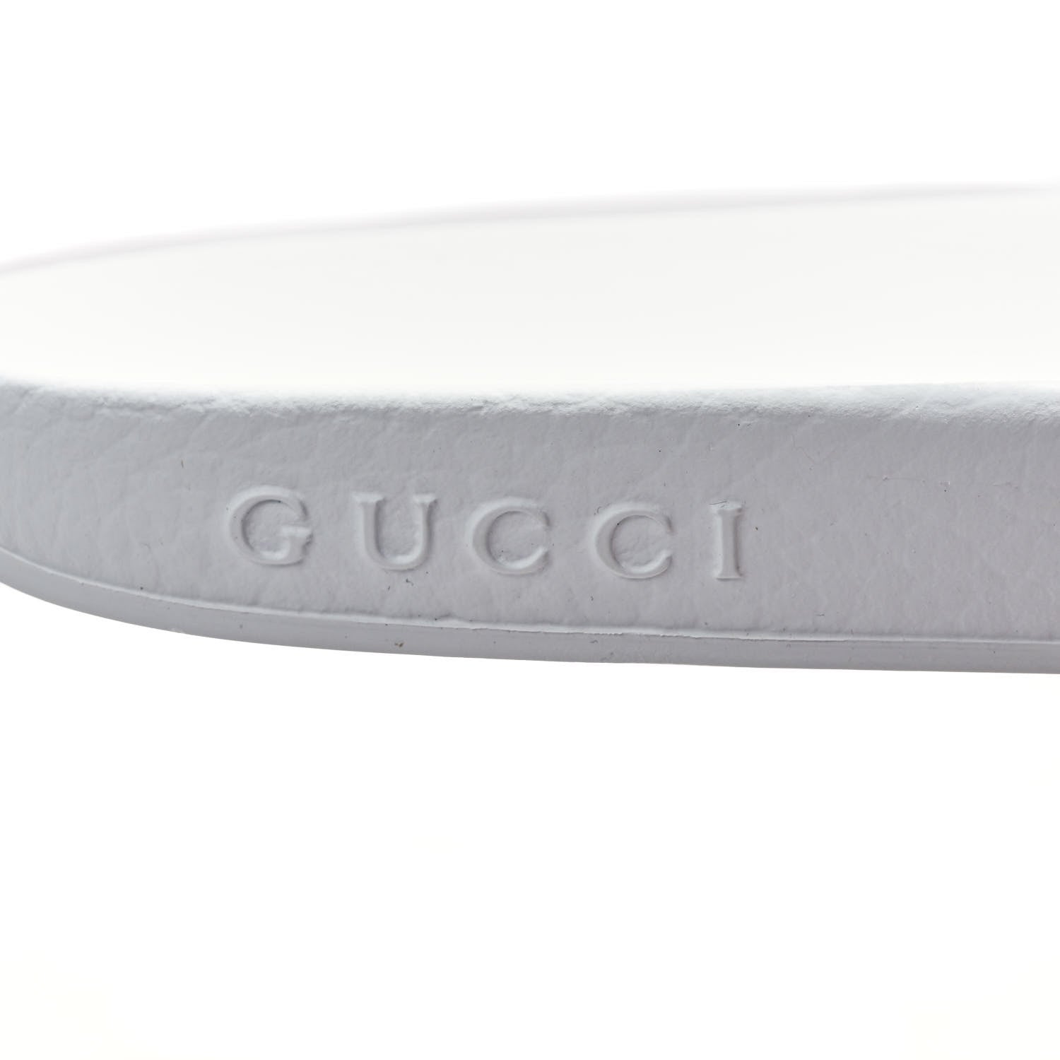 Gucci Nappa Interlocking G Cat Womens Pursuit Slide Sandals 35 Great White 7 of 7