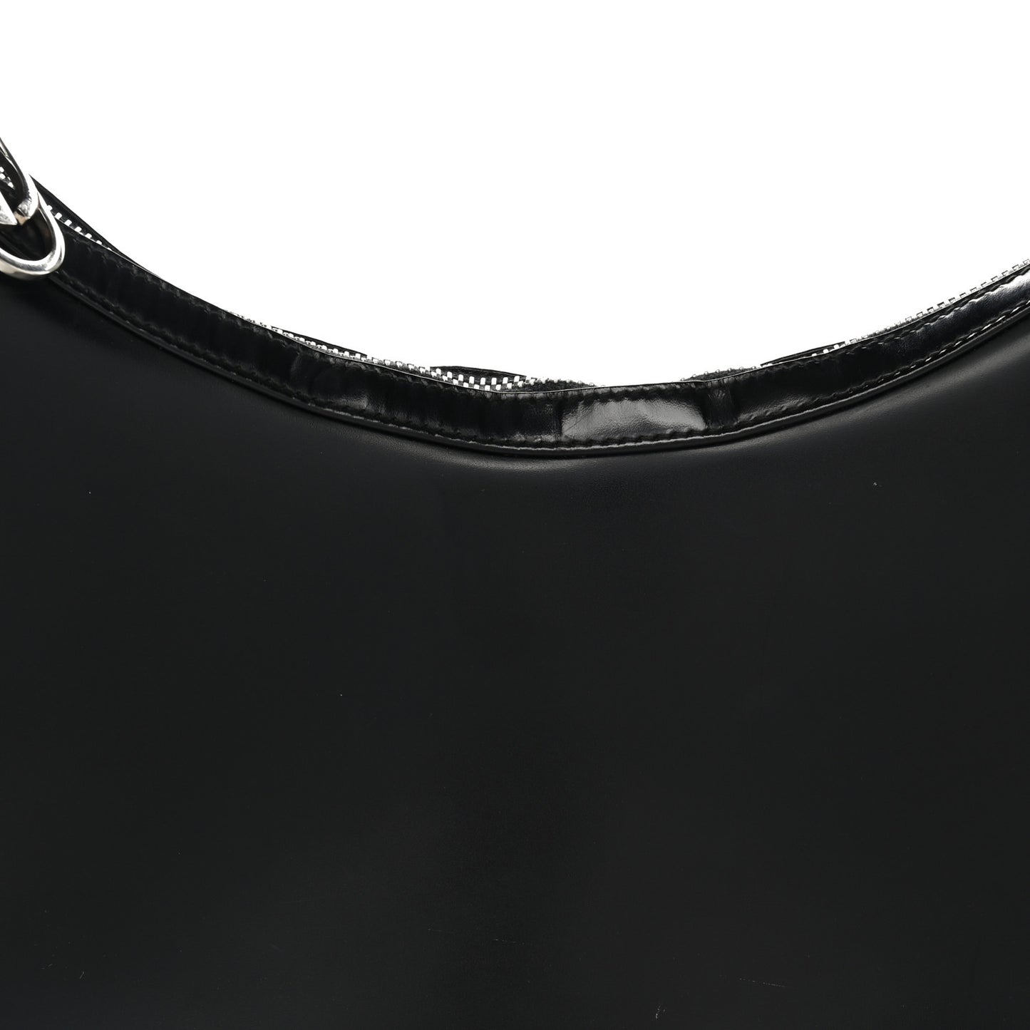 Calfskin Interlocking G Shoulder Bag Black