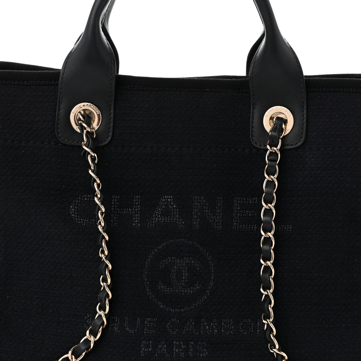 Mixed Fibers Small Deauville Tote Black