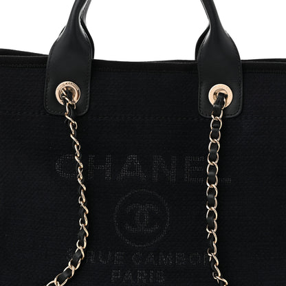 Chanel Mixed Fibers Small Deauville Tote Black 8 of 10