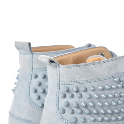 Christian Louboutin Mens Suede Louis Spikes Flat Sneakers 42.5 Blue 13 of 13