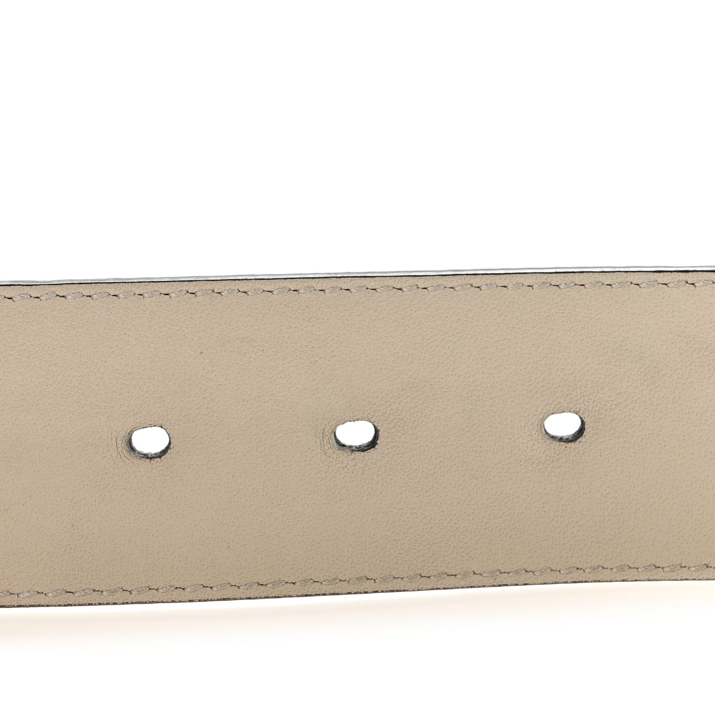 Calfskin Double G 40mm Belt 85 34 Mystic White