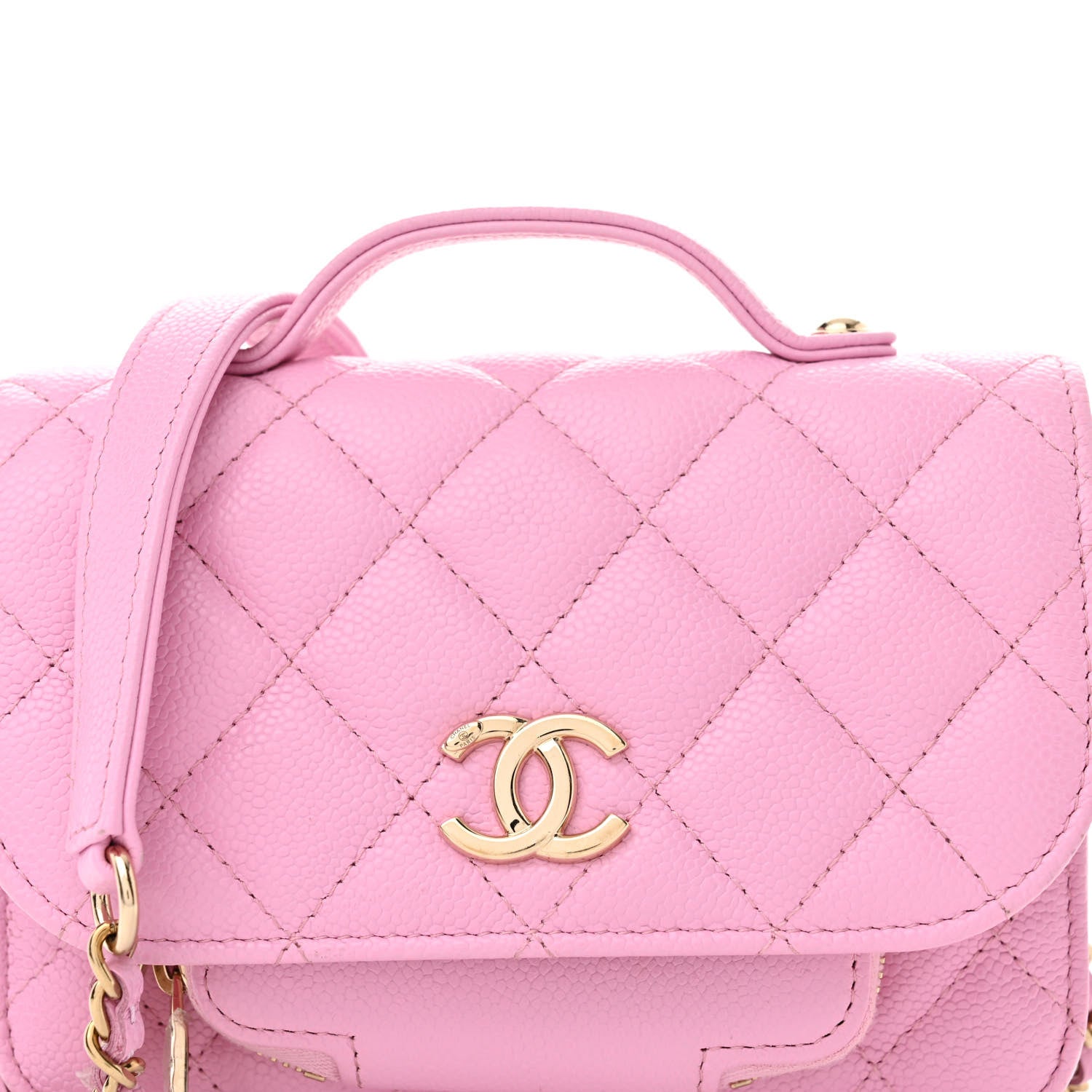 Chanel Caviar Quilted Business Affinity Clutch With Chain Flap Lilac 9 of 11