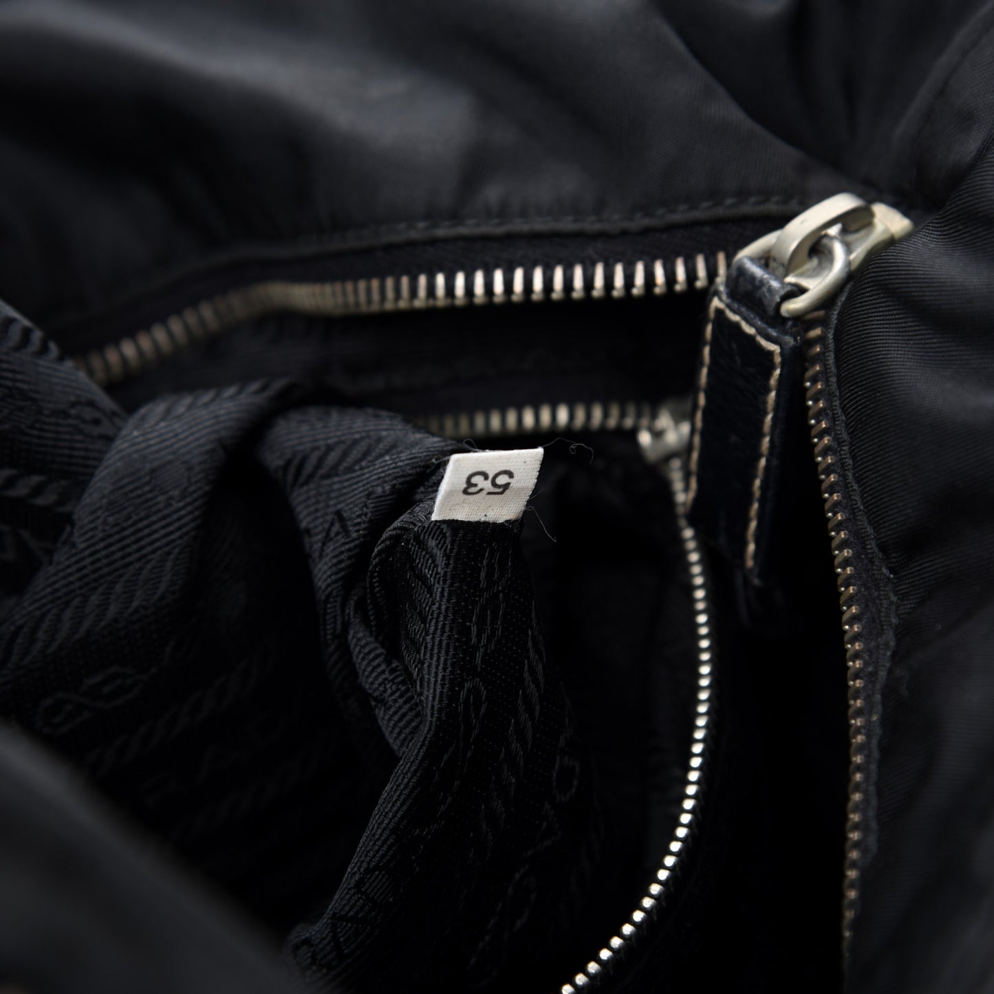 Tessuto Nylon Caflskin Shopping Tote Black