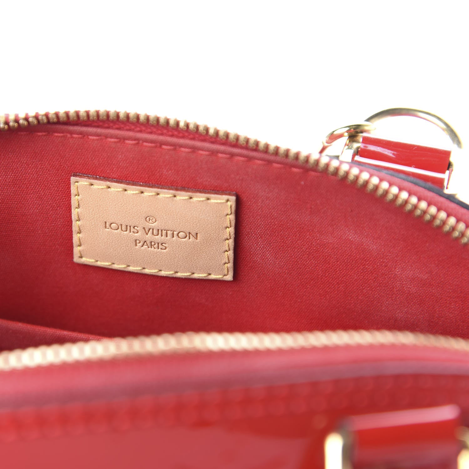 Louis Vuitton Vernis Alma BB Cherry 8 of 12