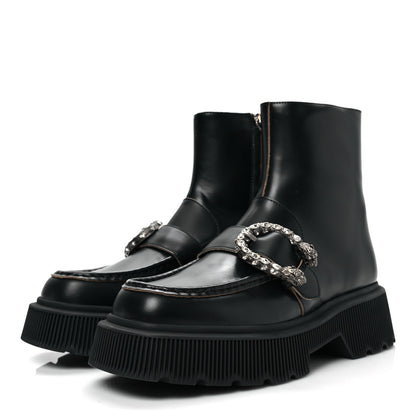 Gucci Cordovan Lux Dionysus Hunder Boots 38 Black 3 of 8