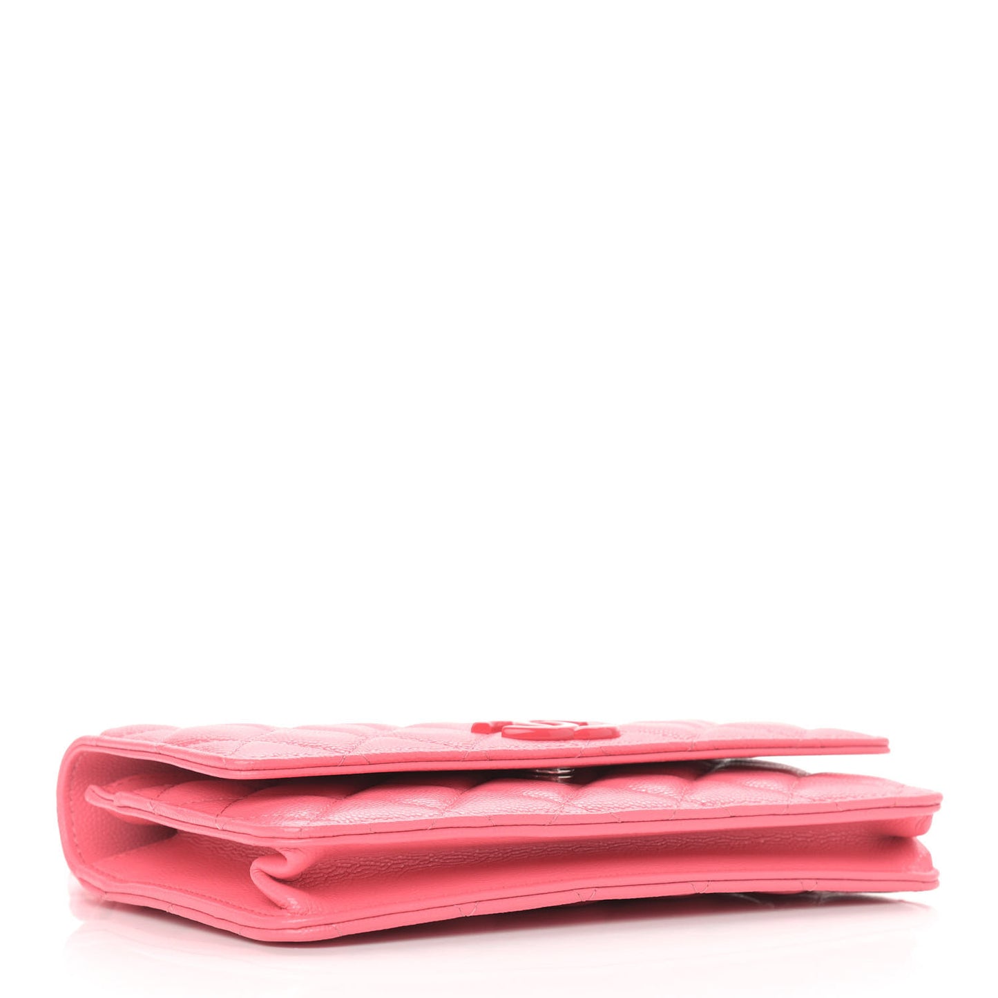 Caviar Quilted My Everything Wallet On Chain WOC Pink